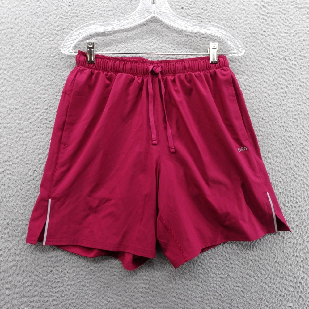 DSG Mens 7 in 2-in-1 Stride Run Shorts Raspberry Sherbet Pink Size Small NEW